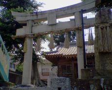 福岡県大野城市雑餉隈恵比須神社入口に立つ庚申塔