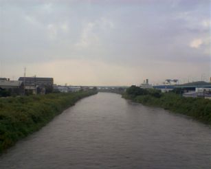 ある日の雨後の御笠川