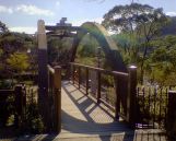 白水大池公園の『展望台広場』と『ちびっこ広場』を結ぶ橋