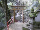 後野妙見神社の神殿の高台